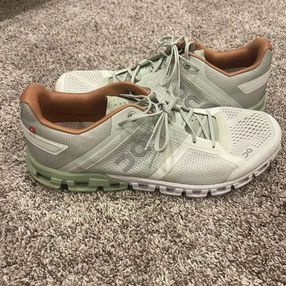 ON Cloudflow Womens Shoes Size 11, Color: Aloe/White - Picture 4 of 10